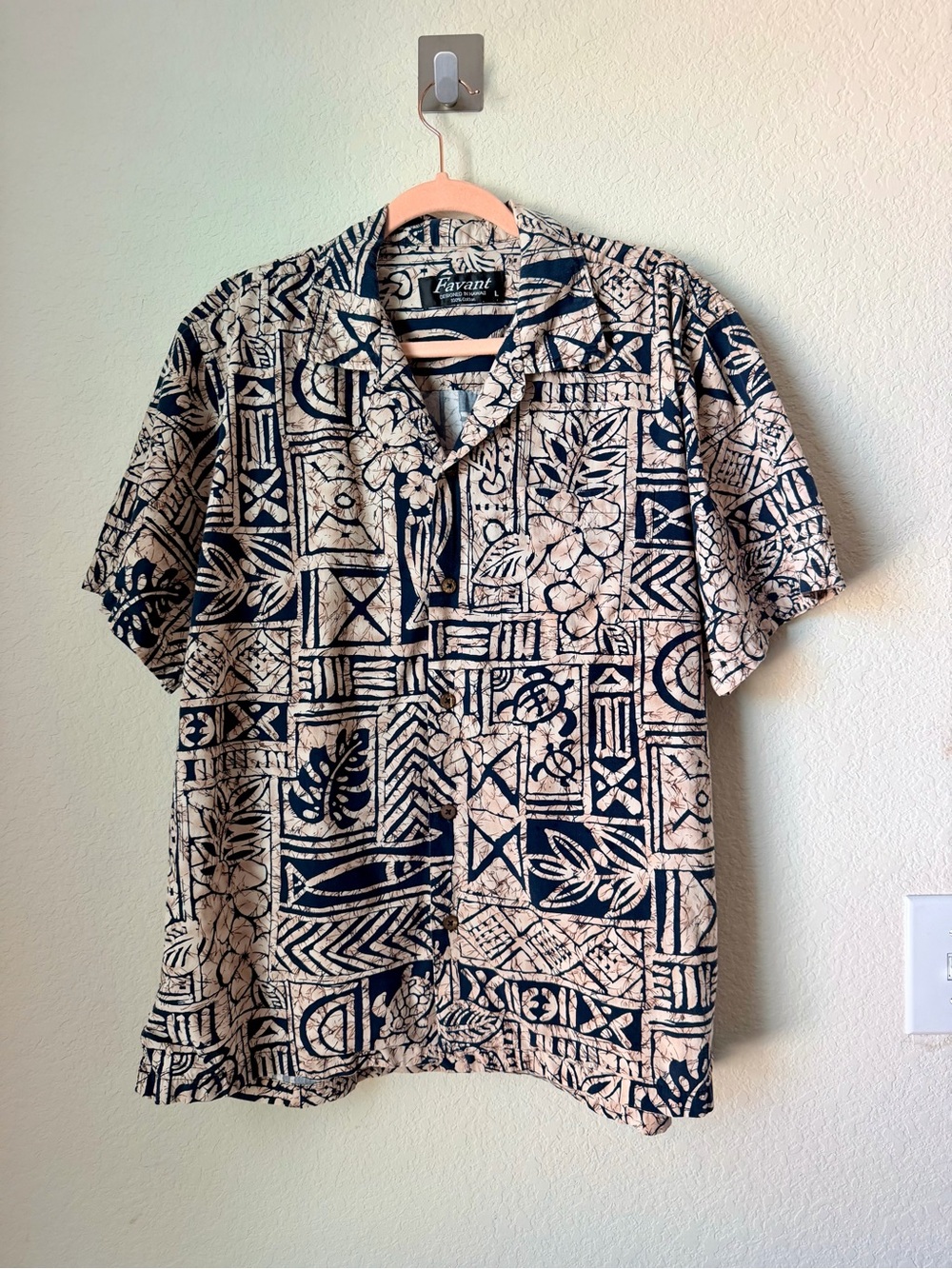 Favant 100% Cotton Hawaiian Shirt Vintage 90s Vacation Resort wear